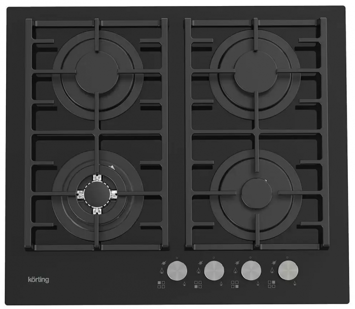 Газовая стеклянная варочная панель Korting HGG 6825 CTN