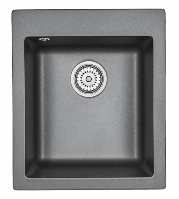 EMAR Quartz EMQ-1415.Q гранитная мойка, Оникс. Система слива, сифон, чаша (чаши) выпуска, герметик, 