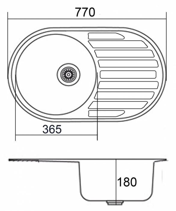 Мойка с крылом EMAR ЛАЙТ 7750