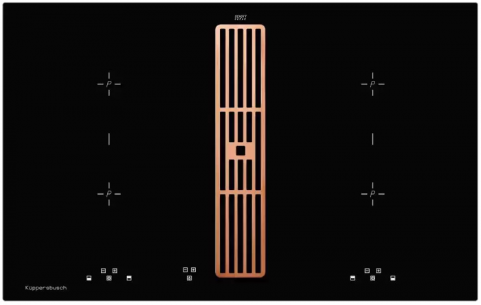 Индукционная варочная панель с вытяжкой Kuppersbusch KMI 8500.0 SR Copper