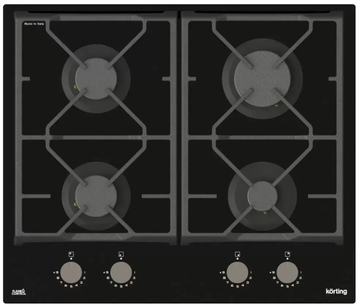 Газовая стеклянная варочная панель Korting HGG 6985 CN FLC