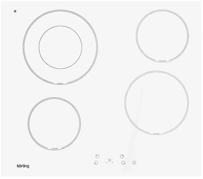 Варочная поверхность Korting HK 62001 BW