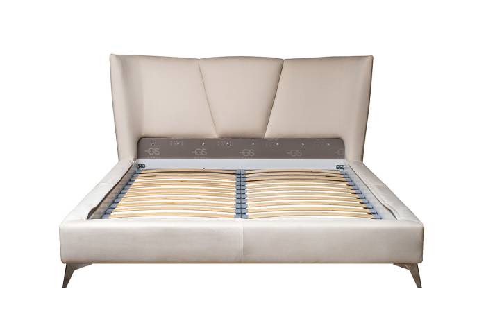 Кровать Siena без мех.велюр кремовый Colt1008 199*222*116см