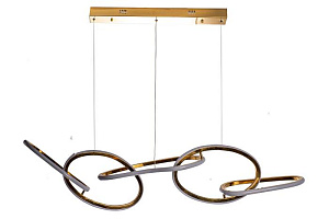 K2KML15105 Люстра подвесная Поток (Flow) золото 120см