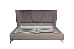 Кровать Siena без мех.велюр коричневый Colt1012-ROSKOR 199*222*116см