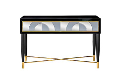 KFG122 Консоль 2 ящика зеркало двухцветное 120*42*75см