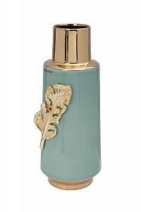 55RD6345L Ваза керамическая с золотым декором15*14*38см