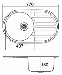 EMAR 7750 decor врезная мойка