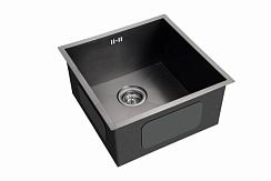 Мойка врезного монтажа EMB-101 PVD Nano Dark