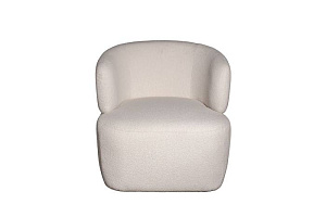 87YY-24042 Кресло Tirolo букле белое 73*79*76см