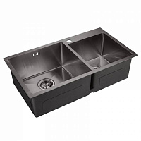 EMAR best EMB-210 PVD Nano Dark мойка универсал. (+система PVC, чаша выпуска, крепления), EMB-210 PV