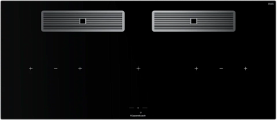 Индукционная варочная поверхность с вытяжкой Kuppersbusch KMI 12850.0 SR-S Silver Chrome