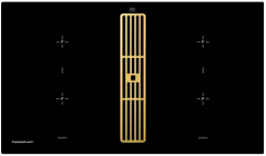 Варочная панель с вытяжкой Kuppersbusch KMI 9850.0 SR Gold