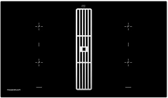 Варочная панель с вытяжкой Kuppersbusch KMI 9850.0 SR Silver Chrome