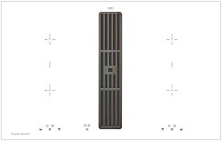 Варочная панель с вытяжкой Kuppersbusch KMI 8500.0 WR Black Chrome