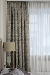 121GD-00008 Портьера Мираж (Mirage) бронза 275*260