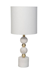 22-89567 Лампа настольная плафон лён белый h.56 см