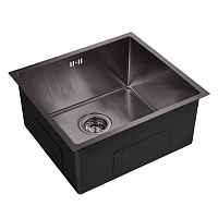 EMAR best EMB-114 PVD Nano Dark мойка универсал. (+система PVC, чаша выпуска, крепления), EMB-114 PV