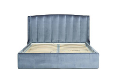 Кровать Odry c подъем.мех.вельвет синий Velv SIN 186*220*120