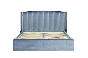 Кровать Odry c подъем.мех.вельвет синий Velv SIN 186*220*120