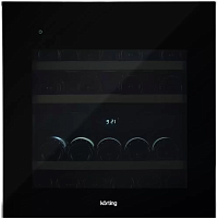Встраиваемый винный шкаф Korting KFW 604 DB GN
