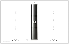 Варочная панель с вытяжкой Kuppersbusch KMI 8500.0 WR Stainless Steel