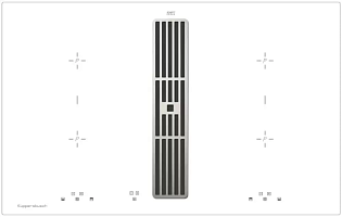 Варочная панель с вытяжкой Kuppersbusch KMI 8500.0 WR Stainless Steel