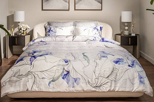 180JOD-18030 Комплект постельного белья Ирисы, тенсель (145*210-2шт, 50*70-2шт)