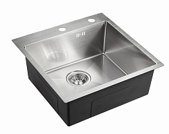 EMAR best EMB-117A PVD Nano Satine мойка универсал. (+система PVC, чаша выпуска, крепления), EMB-117