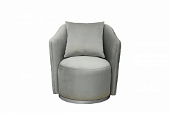 Кресло Verona вращающееся, велюр мятный Colt025-MINT/хром 70*77*80см