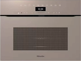 Компактный духовой шкаф с СВЧ Miele H7440 BMX Pearlbeige