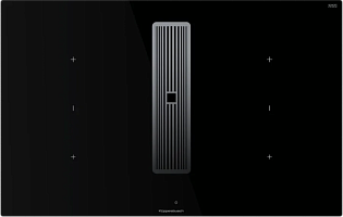 Индукционная варочная панель с вытяжкой Kuppersbusch KMI 8350.0 SR Silver Chrome