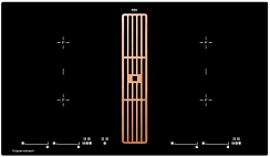 Варочная панель с вытяжкой Kuppersbusch KMI 9800.0 SR Copper