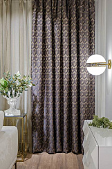 121GD-TON04-PORT BRONZ Портьера МОДЕНА (MODENA) бронзовая  275*260см