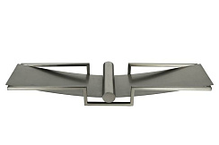 58DB-08309 Декоративная ваза, цвет матовый никель 61,5*18,6*8,3см