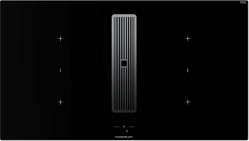 Индукционная варочная поверхность с вытяжкой Kuppersbusch KMI 9850.1 SR-E Silver Chrome