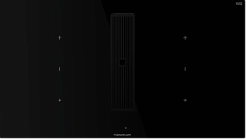 Индукционная варочная панель с вытяжкой Kuppersbusch KMI 9350.0 SR Black Velvet