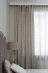 121GD-00004/1 Портьера Мэш (Mesh)бежевый 275*260