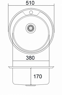 Одно чашевая мойка EMAR ЛАЙТ 510
