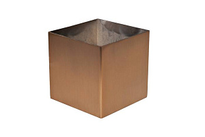 58DB-38002 Ваза нерж.ст/мат.бронза 10*10*10см