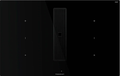 Индукционная варочная панель с вытяжкой Kuppersbusch KMI 8350.0 SR Black Chrome