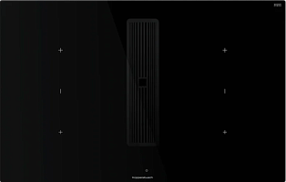 Индукционная варочная панель с вытяжкой Kuppersbusch KMI 8350.0 SR Black Chrome