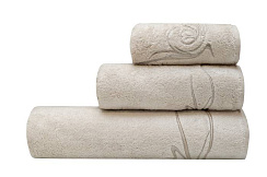 145ERT-00407 Полотенце Лирика модал бежевое 30*50