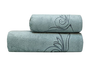 145ERT-00604 Полотенце Лирика модал голубое 50*90