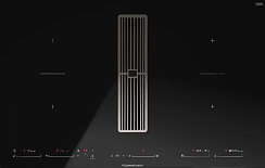 Варочная панель с вытяжкой Kuppersbusch KMI 8590.0 SR Silver Chrome