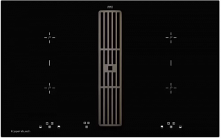 Индукционная варочная панель с вытяжкой Kuppersbusch KMI 8500.0 SR Black Chrome