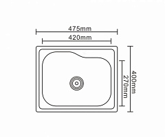 Мойка для кухни EMAR 4740 Polish