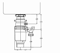 Измельчитель пищевых отходов ATC-WZB390A Compact