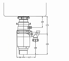 Измельчитель пищевых отходов ATC-WZB390A Compact