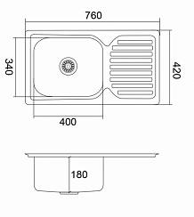 Мойка из нержавеющей стали EMAR EMB-7642